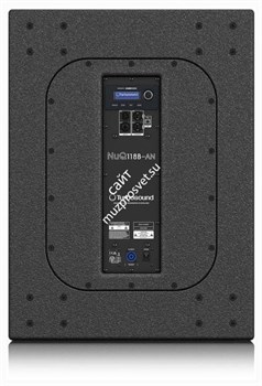 Turbosound NuQ118B-AN активный сабвуфер, 18" бэнд-пасс, усилитель 3000Вт с DSP KLARK TEKNIK, сеть ULTRANET, дисплей LCD 128x32, 20 пресетов (19 пользовательских), 40-150Гц (-3дБ), 136дБ пик, 16 точек подвеса М10, 773x579x700мм, 57.9кг, чёрный - фото 153227