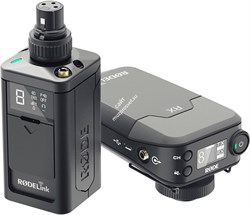 RODE Newsshooter Kit накамерная цифровая система RODELink 2,4 ГГц, передатчик Plugon TX- XLR, накамерный приемник RX-CAM, соединительный кабель Captive TRS, питание от батарейки 2хАА или MicroUSB, динамический диапазон 112 дБ, частотный диапазон 35 Гц-22  - фото 153398