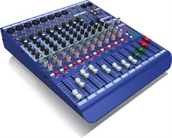 MIDAS DDA DM12 аналоговый микшер, 12 каналов (2 стерео), 8 мик.преампов MIDAS, 8 инсертов, 2AUX, 2 инсерта Master, Master-выходы балансные XLR - фото 153561