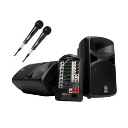 YAMAHA STAGEPAS 600B2M - система звукоусиления 680 Вт (340 Вт + 340 Вт) с 2 микрофонами - фото 154858