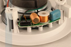 Встраиваемая потолочная двухполосная акустическая система, 30W / 16ohm, фильтр 2-го порядка, круглая, белая - фото 155133