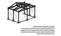 Сценический комплекс с замкнутым коньком с размером подиума 19,2 х 13,2 м, с электрической лебедкой. - фото 155513