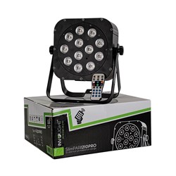 INVOLIGHT SLIMPAR1210PRO - светодиодный прожектор  RGBWA+UV, 10Вт х 12шт. DMX-512, ИК-ДУ - фото 156359