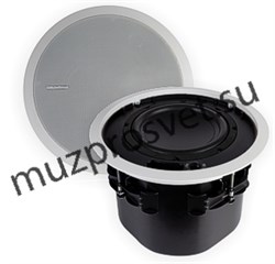 Пассивный потолочный сабвуфер 8", low-pass фильтр, 80W/40W/20W/10W-100V, 80W(RMS)/160W(max), белый - фото 156569