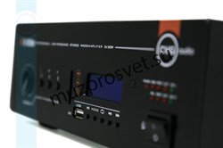Профессиональный 2-х канальный стереофонический усилитель, 2x50W/8ohm, 2x75W/4ohm, 4-8ohm, 3 Line input - 2RCA, встроенный USB/SD плеер, FM тюнер, Bluetooth, Mic input TRS/XLR, EQ, EXT.MUTE/ FULL MUTE, stereo/bridge/parallel - фото 156650