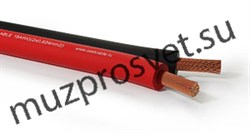 Профессиональный инсталляционный спикерный (акустический) кабель, 18AWG (2x0,824mm2), красно-черный, 41/0,16mm OFC (99,97%), бухта 100m - фото 157084