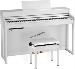 ROLAND HP702-WH - цифровое фортепиано, 88 кл. PHA-4 Standard, Цена без стенда, цвет белый - фото 159433