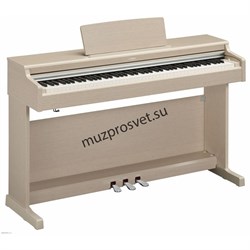 YAMAHA YDP-164WA - клавинова 88 кл. GH3, 10 тембров, 192 полиф., 3 педали,крышка кл., (белый ясень) - фото 159484