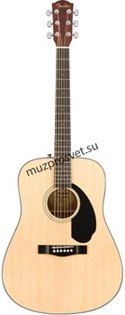 FENDER CD-60S DREAD NAT WN акустическая гитара, цвет натуральный - фото 159911