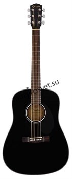 FENDER CD-60S Black WN акустическая гитара, цвет черный - фото 159928