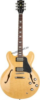 GIBSON 2019 ES-335 FIGURED DARK NATURAL полуакустическая электрогитара, цвет натуральный, в комплекте кейс - фото 160313
