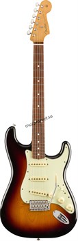 FENDER VINTERA '60S STRATOCASTER®, PAU FERRO FINGERBOARD, 3-COLOR SUNBURST электрогитара, цвет санбёрст, в комплекте чехол - фото 160559