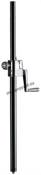 K&M 21339-000-55 спикерная стойка для акустических систем без основания с замком-ручкой, длина 935-1520 мм, цвет черный - фото 160643