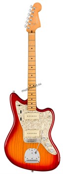 FENDER American Ultra Jazzmaster®, Maple Fingerboard, Plasma Red Burst электрогитара, цвет красный в комплекте кейс - фото 160672