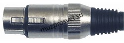 QUIK LOK NC354-K металлический кабельный разъем XLR female (мама) 3pin - фото 162056