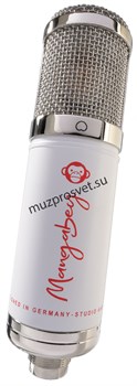 Monkey Banana Mangabey white ламповый студийный микрофон, диаграмма направленности: кардиоида, восьмерка, круг, мембрана 34мм, M - фото 162071