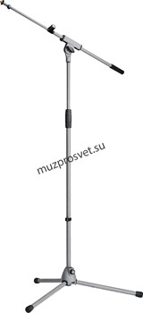 K&M 21080-300-87 Soft Touch микрофонная стойка 'журавль', в 92-163 см, дл 'плеча' 42-72 см, складная, сталь, серая - фото 162375
