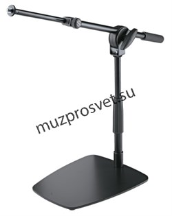 K&M 25993-300-55 настольная телескопическая микрофонная стойка журавль, материал сталь, основа 250x202 мм, высота 275x405 мм - фото 162473