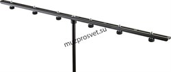 K&M 23560-300-55 держатель на 6 микрофонов, черный, длина 850 мм - фото 162475