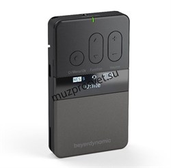BEYERDYNAMIC  Unite RP-T  Портативный цифровой приемник системы UNITE, с функцией переговоров, DECT-стандарт (диапазон 1880 - 1900 МГц), OLED-дисплей, встроенный микрофон, коннектор мини-джек 3,5мм для наушников/гарнитуры, Li-Ion аккумулятор. - фото 162598