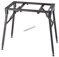 K&M 18950-017-55 стойка - стол для клавишных инстр. и микш. пультов, ш 650-1,030 мм, в 670- 910 мм, гл 395 мм, сталь, чёрный - фото 162649