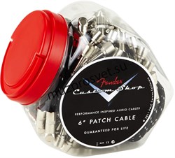 FENDER FENDER 6' CABLE BOWL OF 20 BLK комплект инструментальных кабелей (20 шт.), 6" (15 см), цвет черный - фото 162965