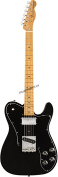 FENDER VINTERA '70S TELECASTER® CUSTOM, MAPLE FINGERBOARD, BLACK электрогитара, цвет чёрный, в комплекте чехол - фото 163302