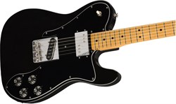 FENDER VINTERA '70S TELECASTER® CUSTOM, MAPLE FINGERBOARD, BLACK электрогитара, цвет чёрный, в комплекте чехол - фото 163303