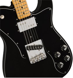 FENDER VINTERA '70S TELECASTER® CUSTOM, MAPLE FINGERBOARD, BLACK электрогитара, цвет чёрный, в комплекте чехол - фото 163305
