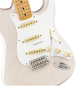 FENDER VINTERA '50S STRATOCASTER®, MAPLE FINGERBOARD, WHITE BLONDE электрогитара, цвет белый, в комплекте чехол - фото 163320