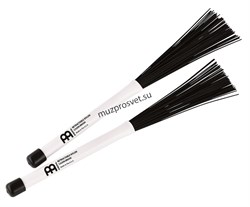 MEINL CB2 RETRACTABLE CAJON BRUSH выдвижные щётки для кахона, нейлон, цвет белый/чёрный - фото 164150