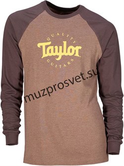 TAYLOR 20216 Baseball T, Long Sleeve, Brown- L Футболка с длинным рукавом, цвет коричневый, размер L - фото 164248