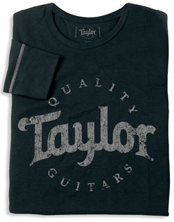 TAYLOR 20225 Men's LS Thermal,Aged Logo,Black-M Футболка мужская с длинным рукавом и логотипом Taylor, цвет черный, размер M - фото 164281
