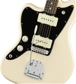 FENDER AM PRO JZMSTR RW OWT LH электрогитара (левосторонняя модель), цвет белый, кейс в комплекте - фото 164597