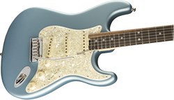 FENDER AM ELITE STRAT EB SATIN IBM электрогитара, цвет синий металлик, в комплекте кейс - фото 164629