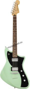 FENDER METEORA HH PF SFG электрогитара, цвет зеленый, в комплекте чехол - фото 164674