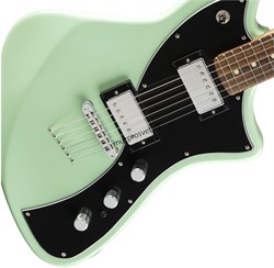 FENDER METEORA HH PF SFG электрогитара, цвет зеленый, в комплекте чехол - фото 164678