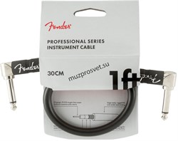 FENDER FENDER 1' INST CABLE BLK инструментальный кабель, черный, 1' (30,48 см) - фото 164961