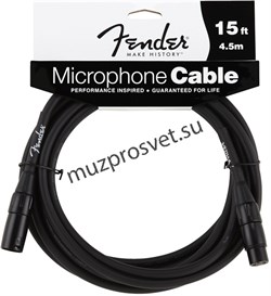 FENDER FENDER 15' MICROPHONE CABLE микрофонный кабель, 4,6 м - фото 165020