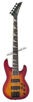 JACKSON JS3VQ CB, AH FB - CHERRY BRST 5-струнная бас-гитара, цвет Cherry Burst - фото 165247