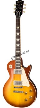 GIBSON CUSTOM SHOP 1958 Les Paul Standard Reissue VOS Iced Tea Burst электрогитара, цвет санберст, в комплекте кейс - фото 165810