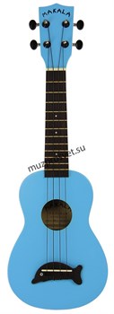 KALA MK-SD/LBL MAKALA LIGHT BLUE DOLPHIN UKULELE укулеле сопрано, цвет голубой - фото 167003