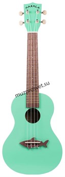 KALA MK-CS/GRN MAKALA SHARK, CONCERT UKULELE, SURF GREEN, VINTAGE FINISH укулеле концерт, цвет зеленый - фото 167043