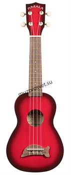 KALA MK-SD/RDBURST MAKALA RED BURST DOLPHIN UKULELE укулеле сопрано, цвет Red Burst - фото 167051