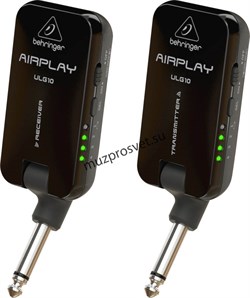 BEHRINGER AIRPLAY GUITAR ULG10 цифровая инструментальная радиосистема Jack TS, 2,4 GHz, до 30 м, до 6,5 ч., 5мс, 4 канала, USB - фото 167183