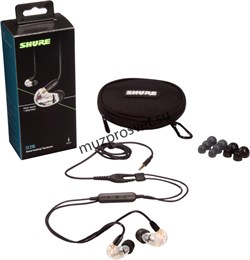 SHURE SE215-CL+UNI-EFS проводные внутриканальные наушники с одним динамическим драйвером, прозрачные. - фото 167191