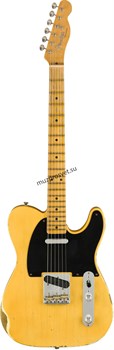 FENDER 1952 TELECASTER® RELIC®, MAPLE FINGERBOARD, AGED NOCASTER BLONDE электрогитара, цвет жёлтый, в комплекте кейс - фото 167243