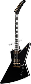 GIBSON EXPLORER CUSTOM W/ EBONY FINGERBOARD GLOSS электрогитара, цвет черный, в комплекте кейс - фото 167496