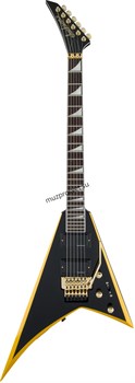 JACKSON RRX24 BLK W YLW BVLS Электрогитара, серия X Rhoads, накладка грифа Laurel - фото 167555