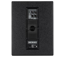 RCF SUB 705-AS II  (13000455)  Активный сабвуфер 700 Вт, 40 Гц?120 Гц, 131 дБ, 15" динамик (3" v.c.),  линейный стерео вход: 2 х XLR, переключатель частоты раздела кроссовера 80-110 Гц, переключатель фазы,  стерео выход: 2 х XLR, стерео выход кроссовера д - фото 167761